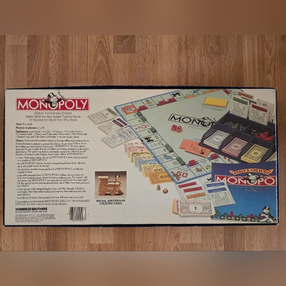 Monopoly Deluxe Anniversary Edition Board Game - Picture 6 of 16